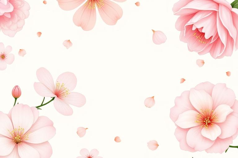 花をモチーフにしたグラフィックデザインのチュートリアル